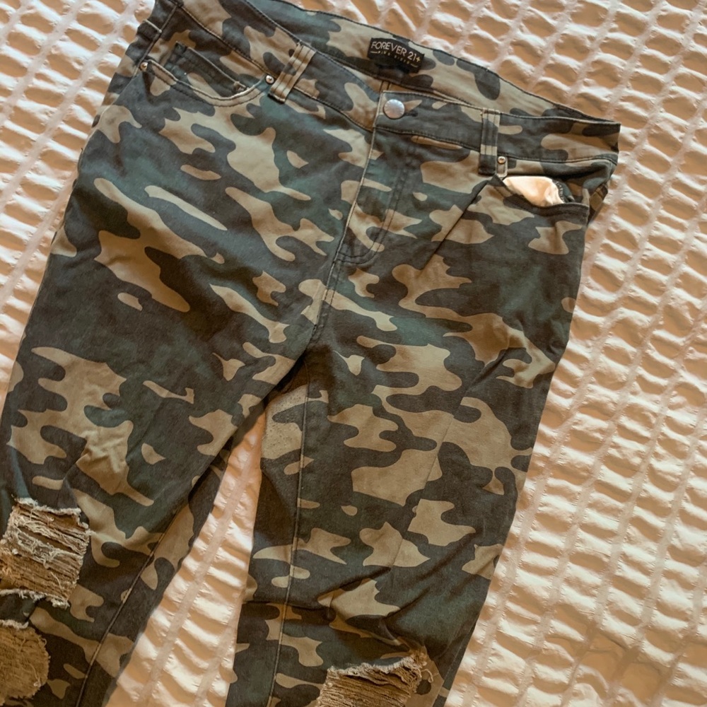Camo Skinny Jeans